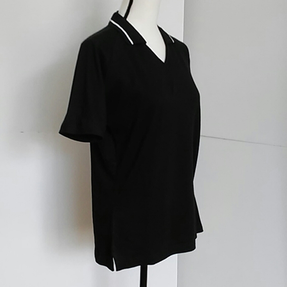 DIPORT USA | Black V Neck Polo Shirt NWOT - Picture 4 of 7